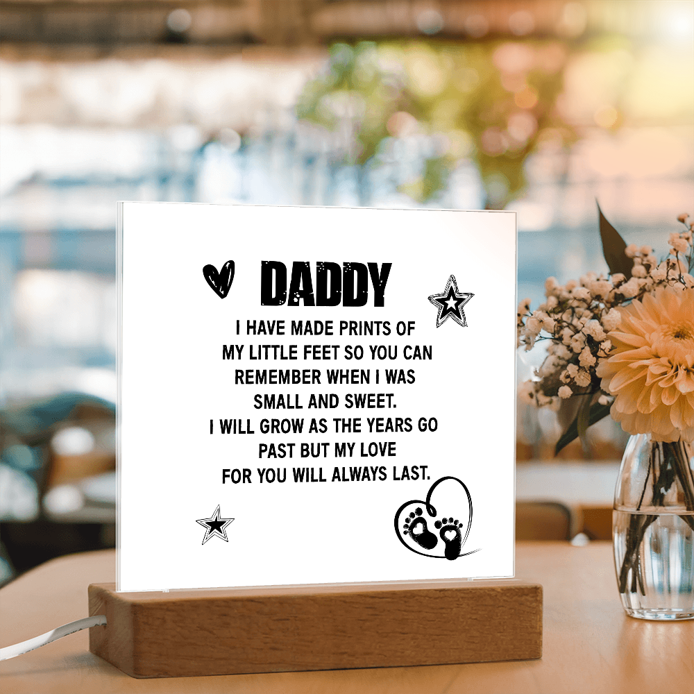 My Love for You Will Forever Last – Acrylic Plaque for Dad