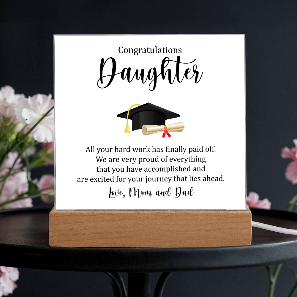 Congratulations, Daughter – You Did It