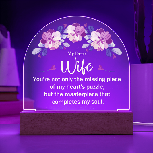 To My Wife – The Masterpiece of My Heart