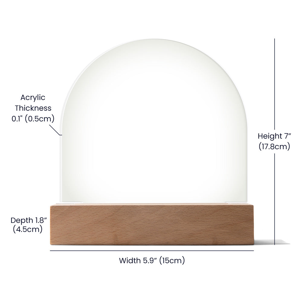 Bonus Dad – You Made My Life Better | Acrylic Dome Keepsake