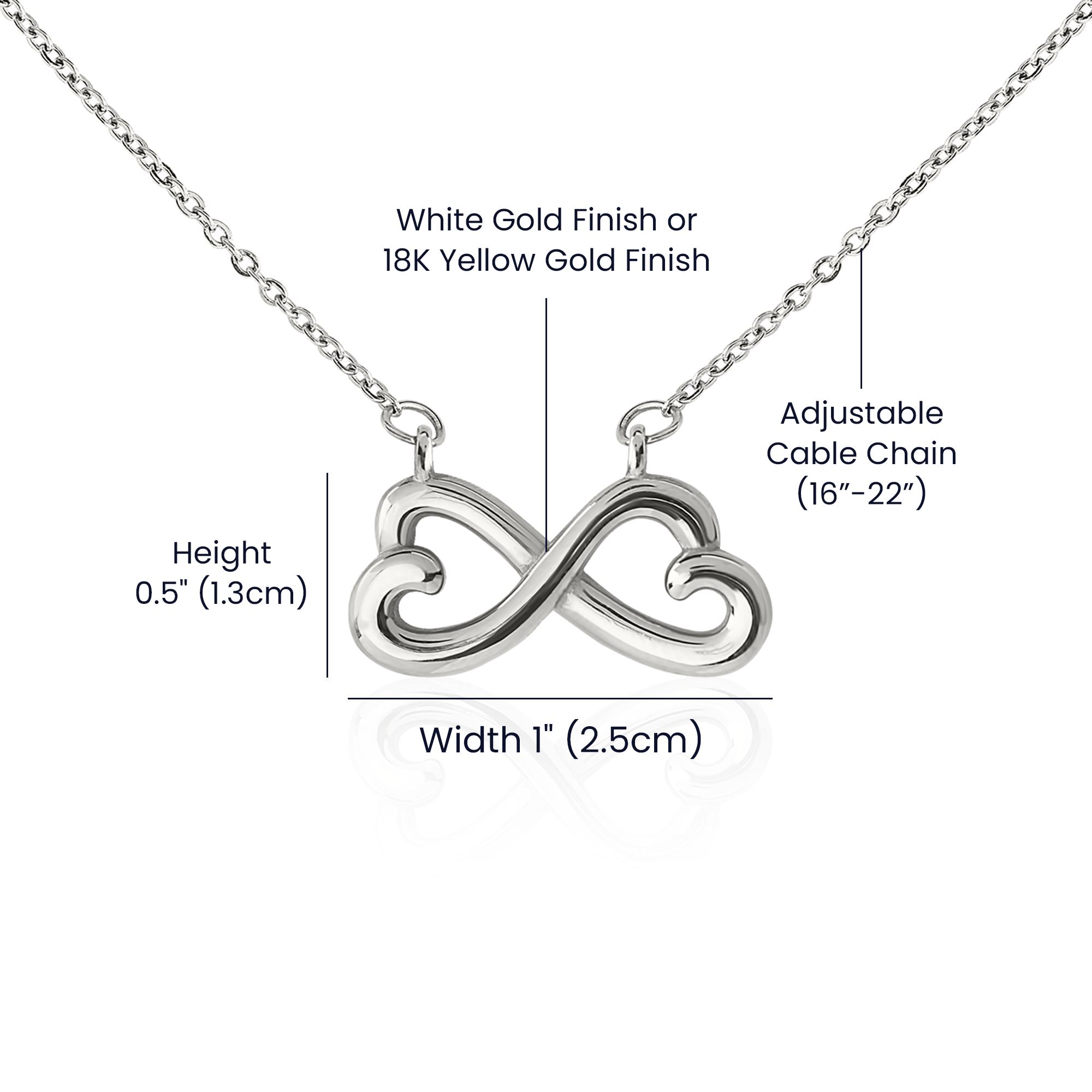 Endless Affection: Love Necklace for Mom with a Cherished Message