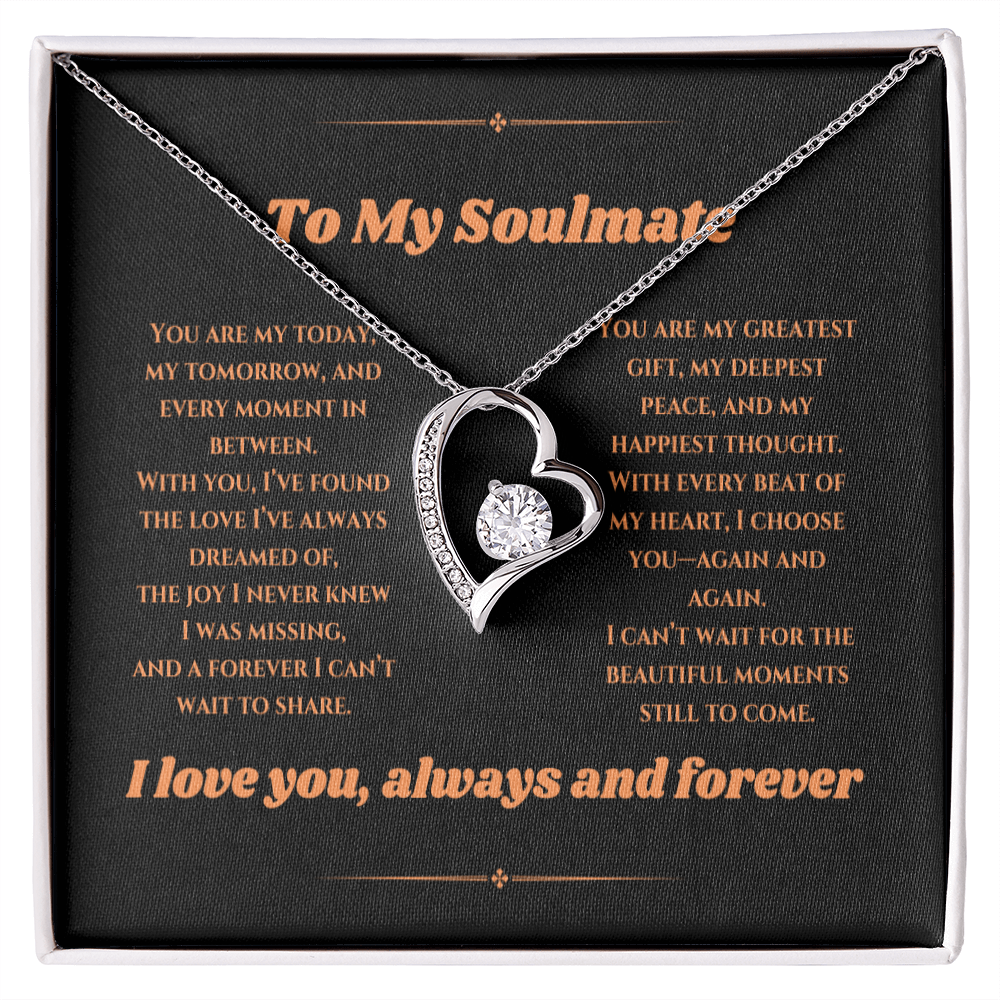 To My Love - Timeless Necklace with a Heartfelt Message Card