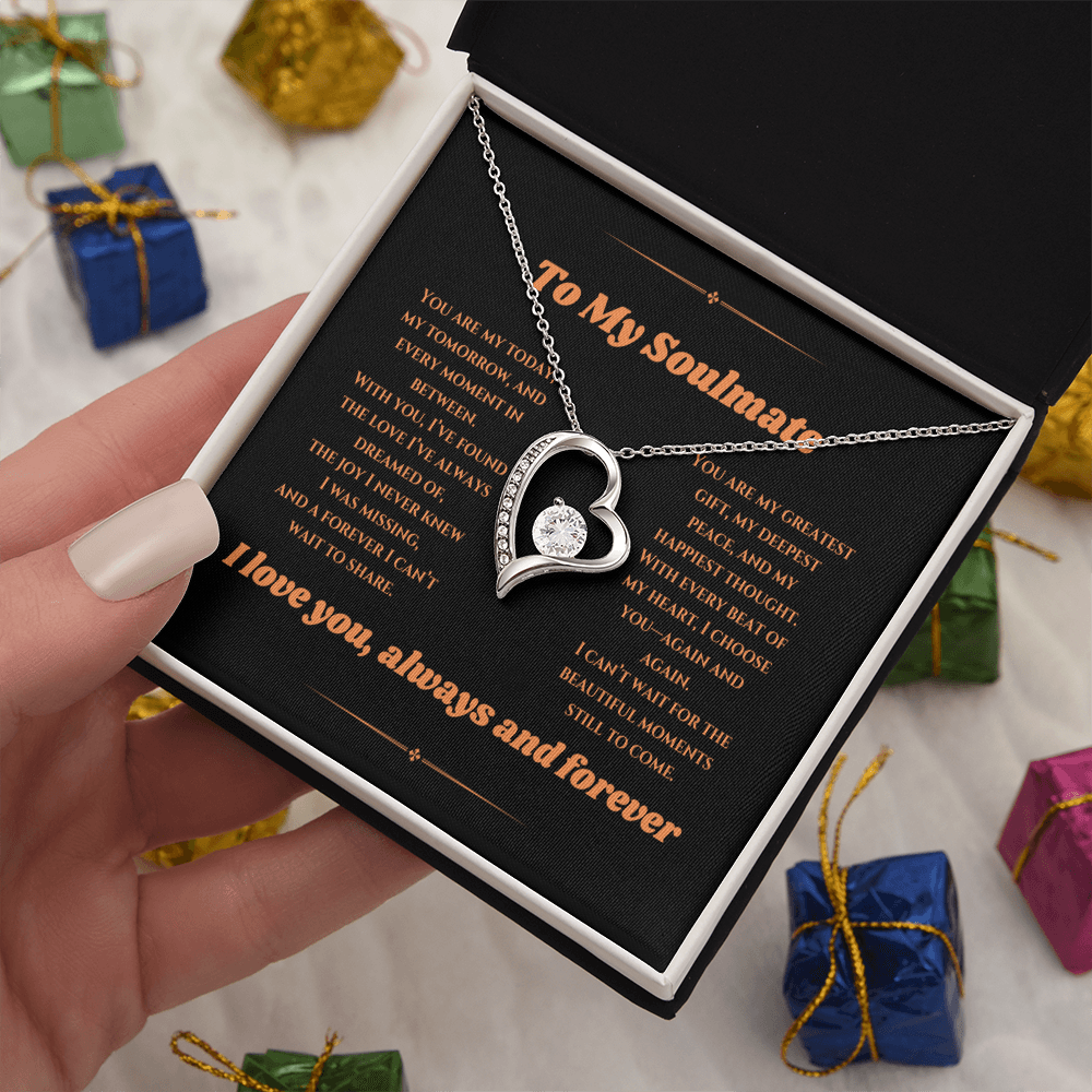 To My Love - Timeless Necklace with a Heartfelt Message Card