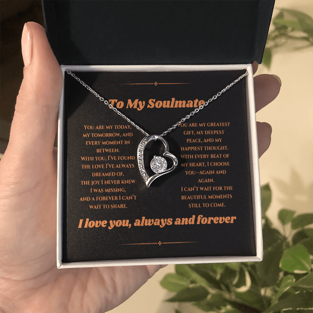 To My Love - Timeless Necklace with a Heartfelt Message Card