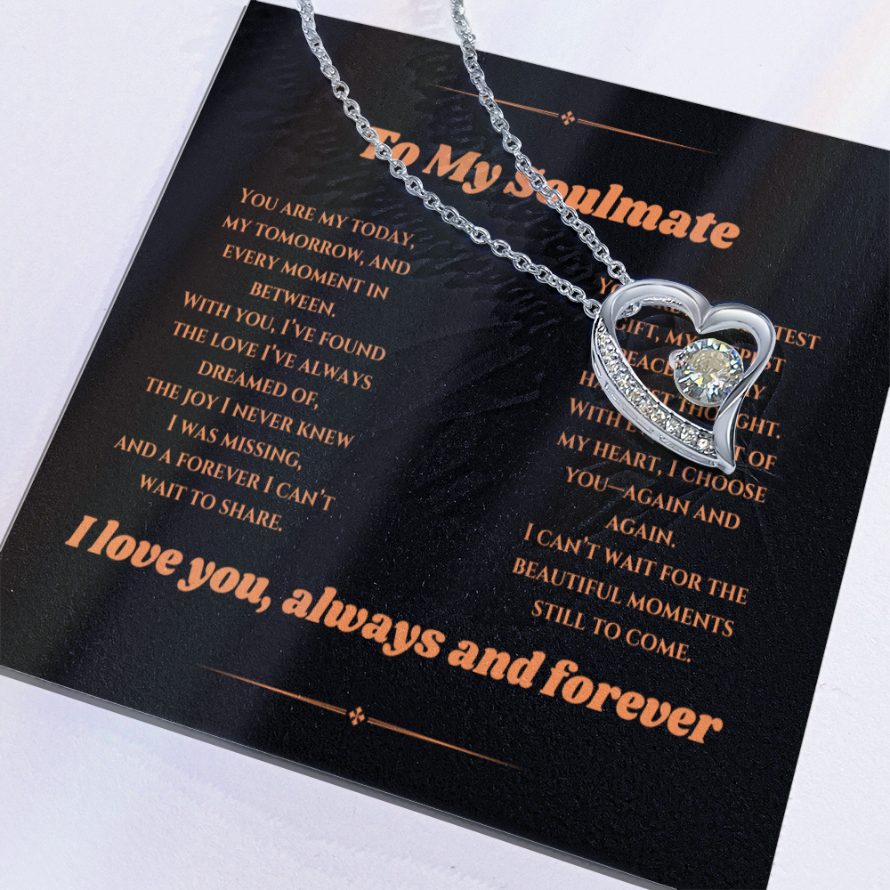 To My Love - Timeless Necklace with a Heartfelt Message Card