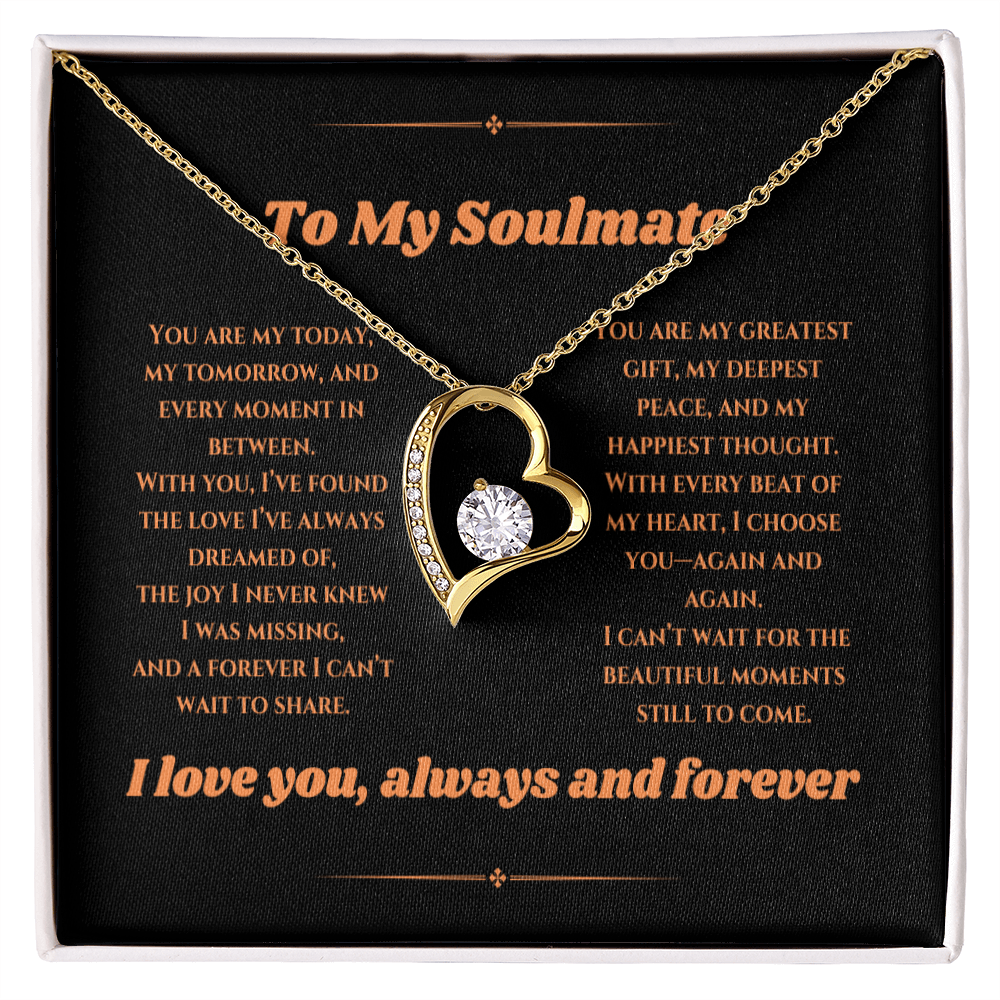 To My Love - Timeless Necklace with a Heartfelt Message Card