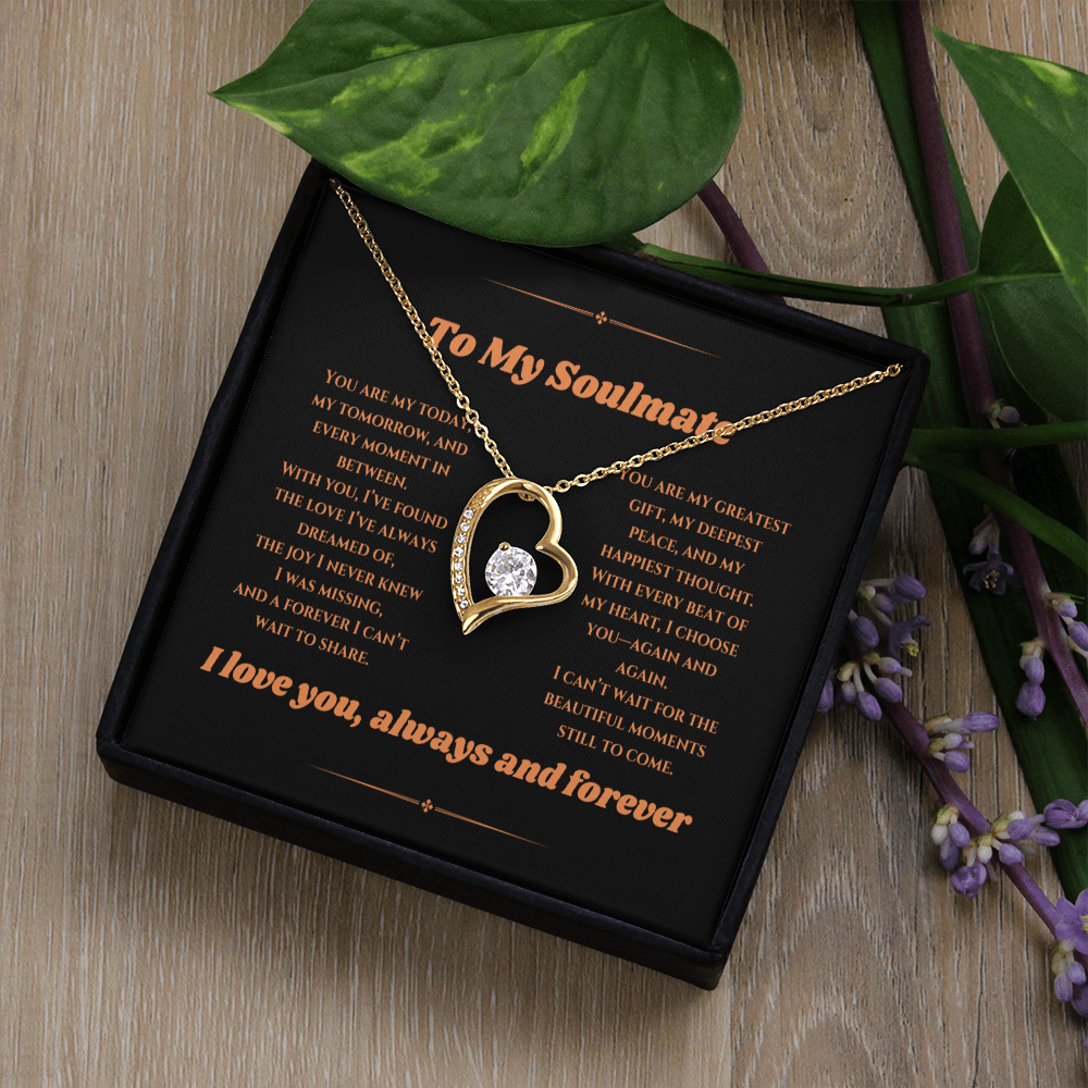 To My Love - Timeless Necklace with a Heartfelt Message Card