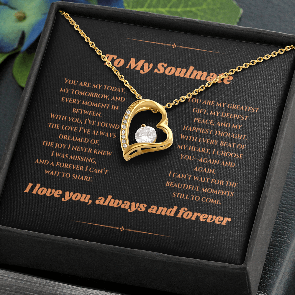 To My Love - Timeless Necklace with a Heartfelt Message Card