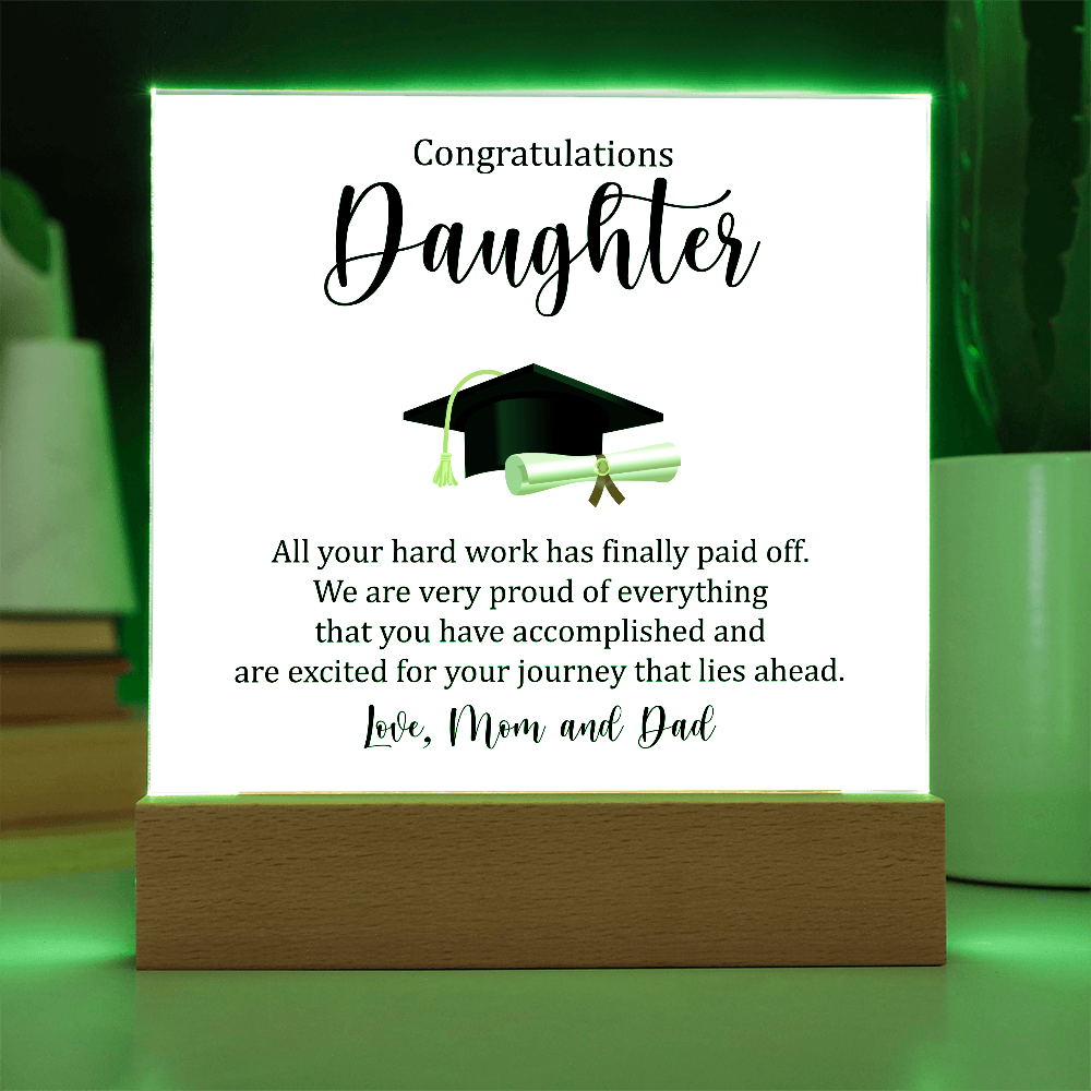 Congratulations, Daughter – You Did It