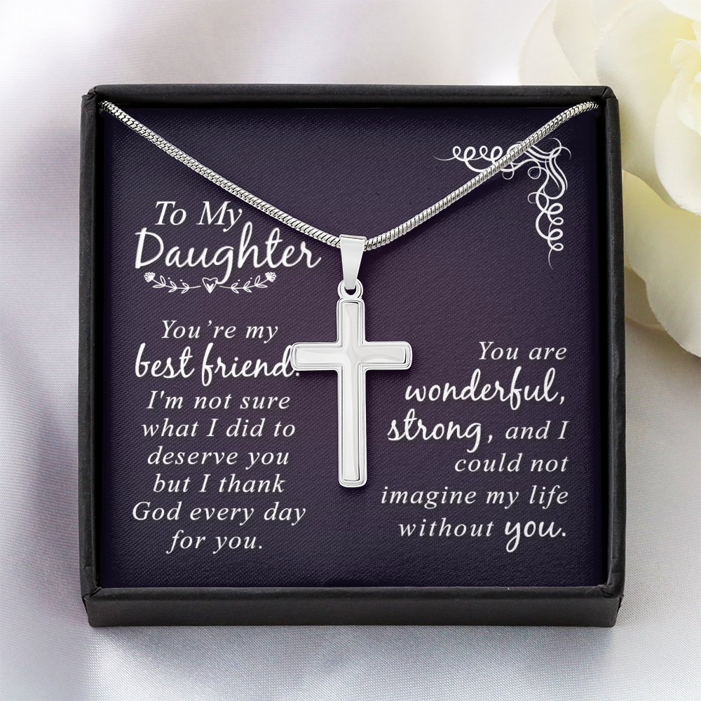 Faith & Love: A Beautiful Cross Necklace for Your Precious Daughter