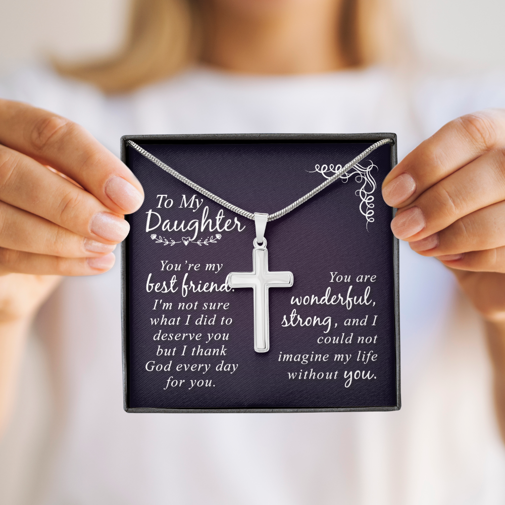 Faith & Love: A Beautiful Cross Necklace for Your Precious Daughter