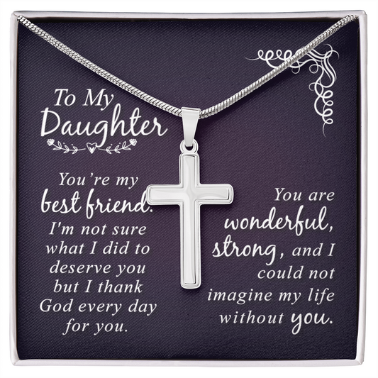 Faith & Love: A Beautiful Cross Necklace for Your Precious Daughter