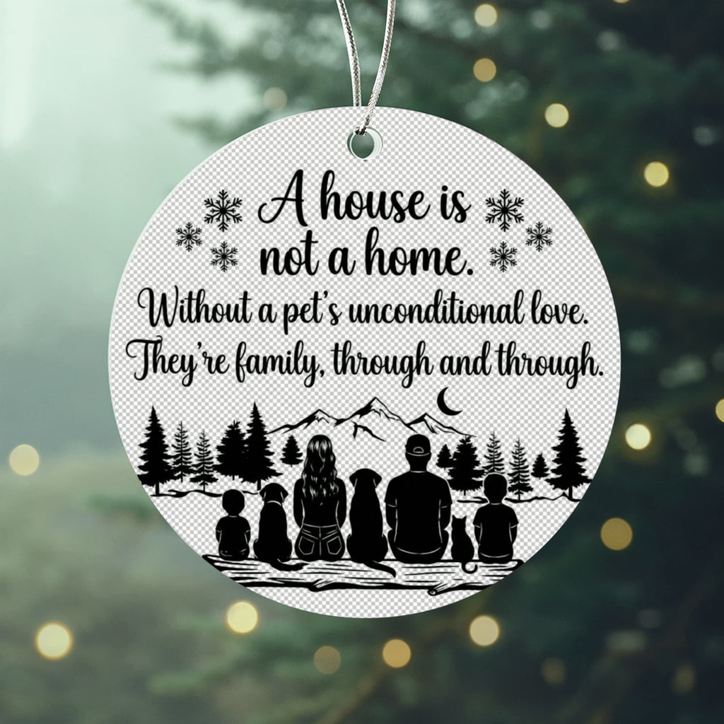 Custom Acrylic Circle Ornament – A Cherished Keepsake for Loved Ones
