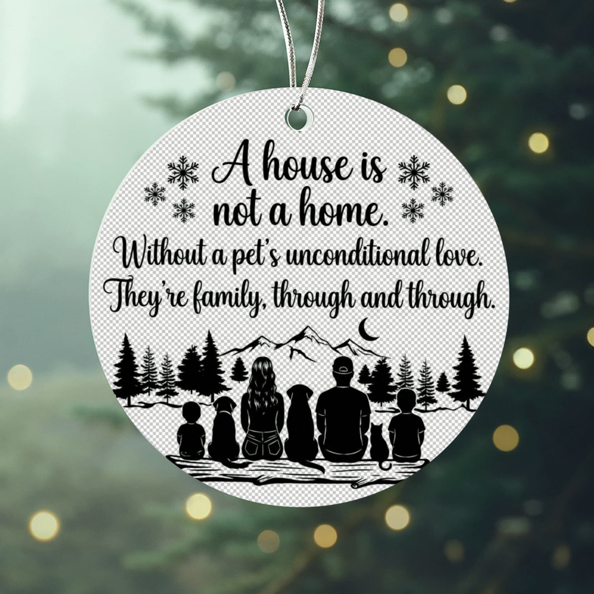 Custom Acrylic Circle Ornament – A Cherished Keepsake for Loved Ones