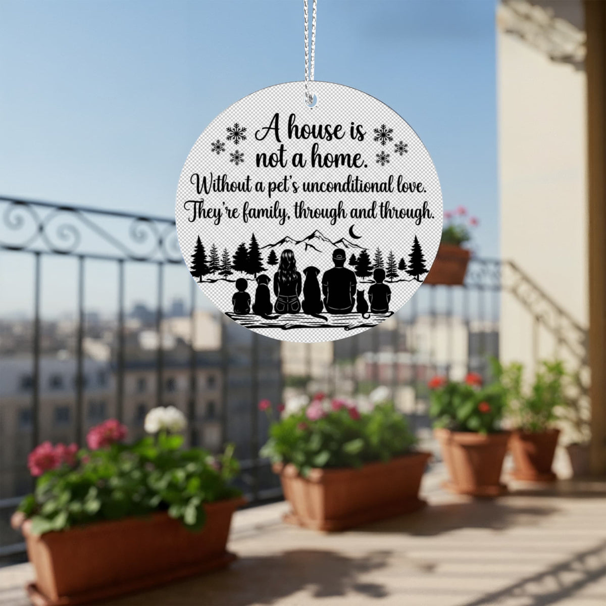 Custom Acrylic Circle Ornament – A Cherished Keepsake for Loved Ones