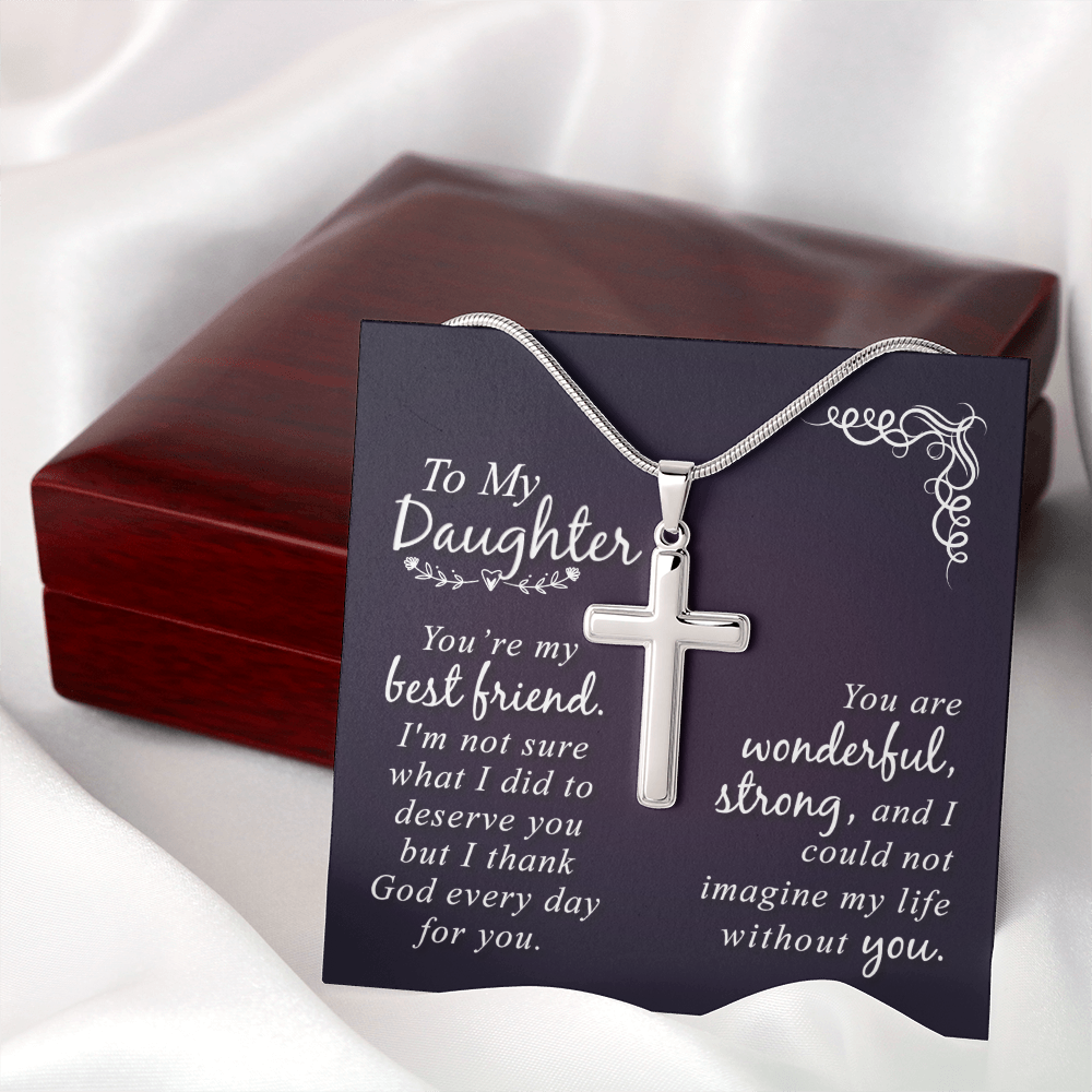 Faith & Love: A Beautiful Cross Necklace for Your Precious Daughter