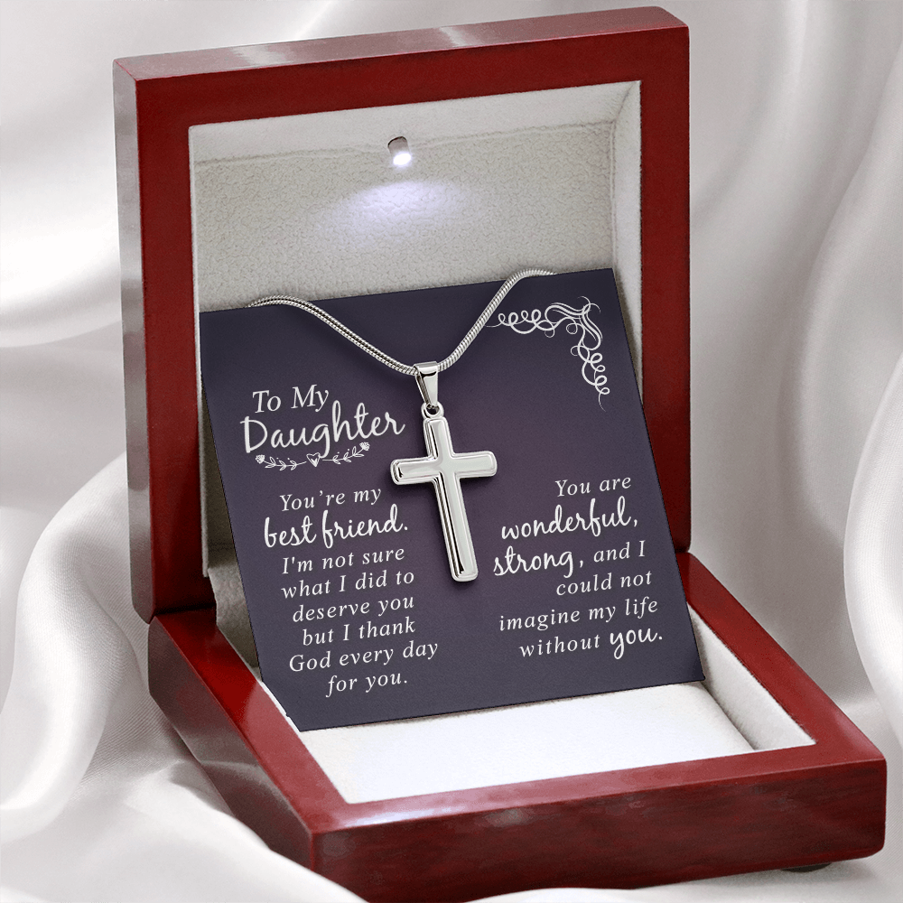 Faith & Love: A Beautiful Cross Necklace for Your Precious Daughter