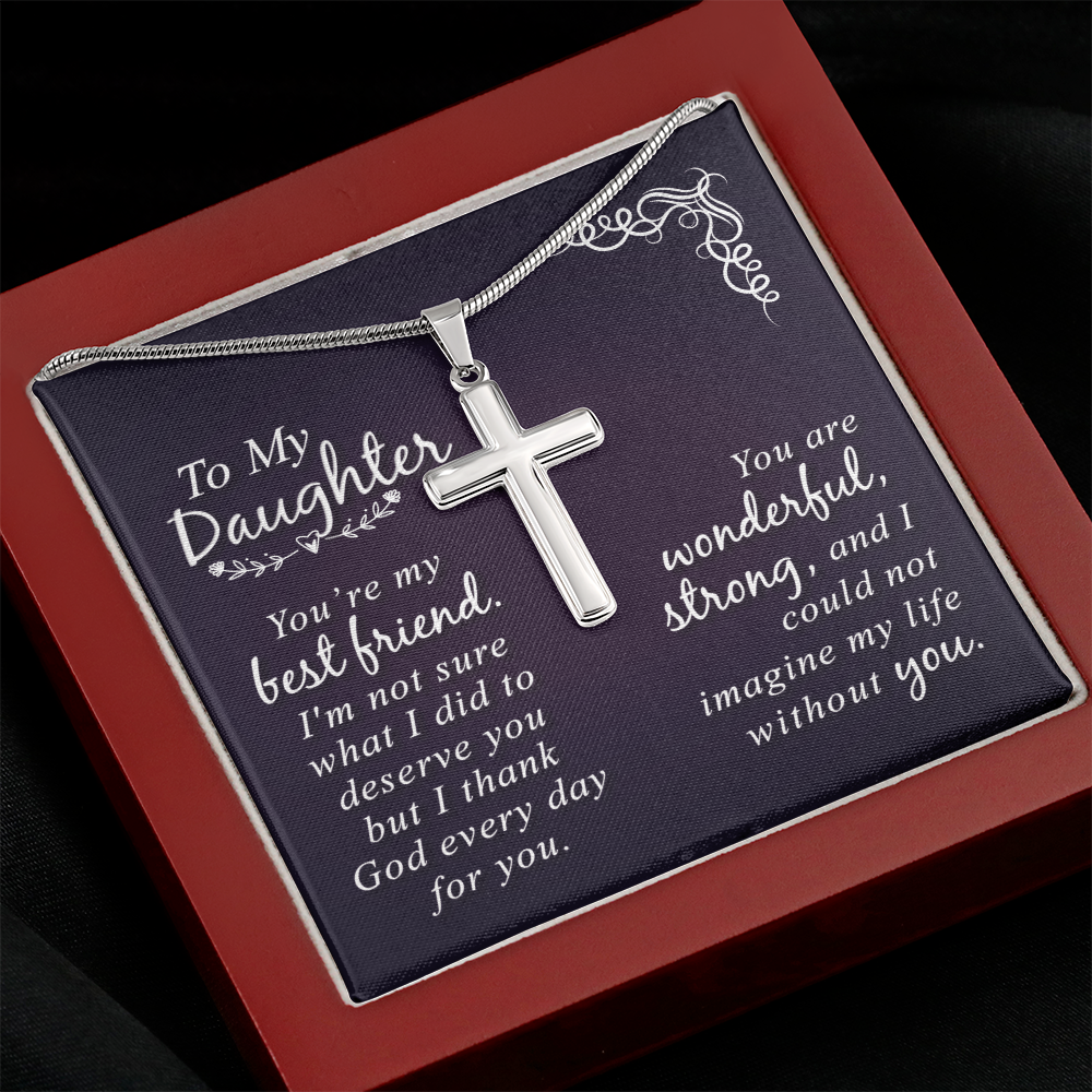 Faith & Love: A Beautiful Cross Necklace for Your Precious Daughter