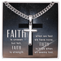 Blessed Journey: Cross Necklace and Meaningful Message Card - Giulia's Jems