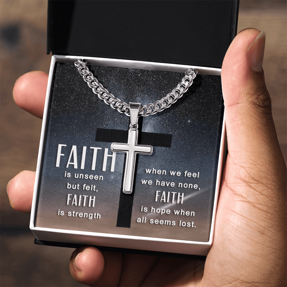 Blessed Journey: Cross Necklace and Meaningful Message Card - Giulia's Jems