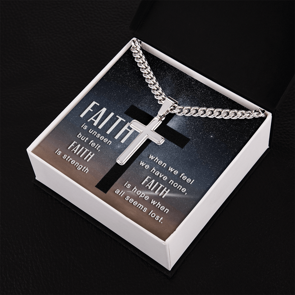 Blessed Journey: Cross Necklace and Meaningful Message Card - Giulia's Jems