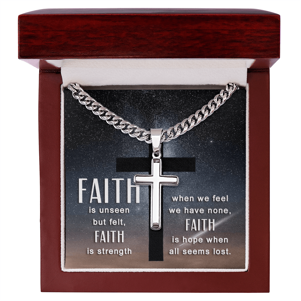 Blessed Journey: Cross Necklace and Meaningful Message Card - Giulia's Jems