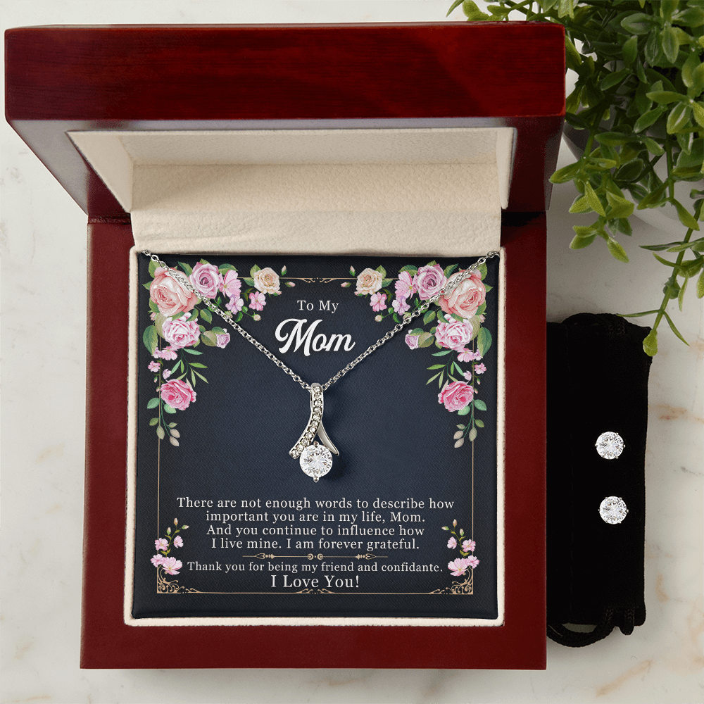 Cherished Moments: Necklace Gift with Heartwarming Message for Mom - Giulia's Jems