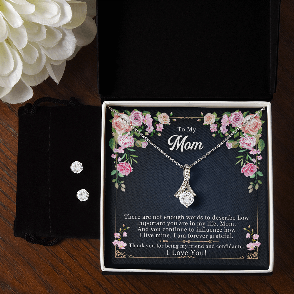 Cherished Moments: Necklace Gift with Heartwarming Message for Mom - Giulia's Jems