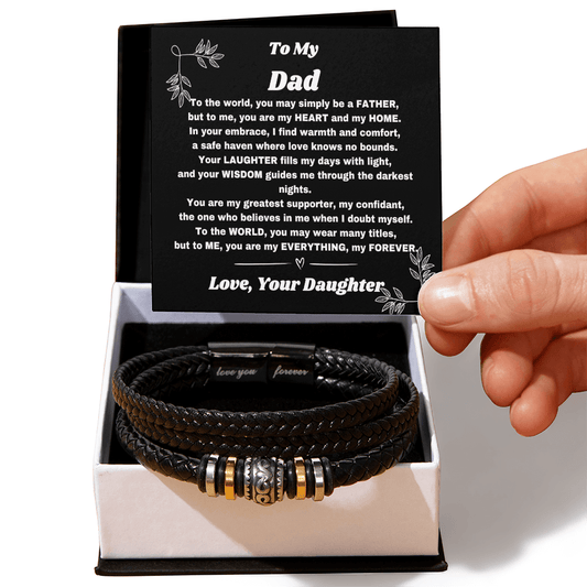 Dad, My Forever Hero: A Meaningful Bracelet and Message - Giulia's Jems