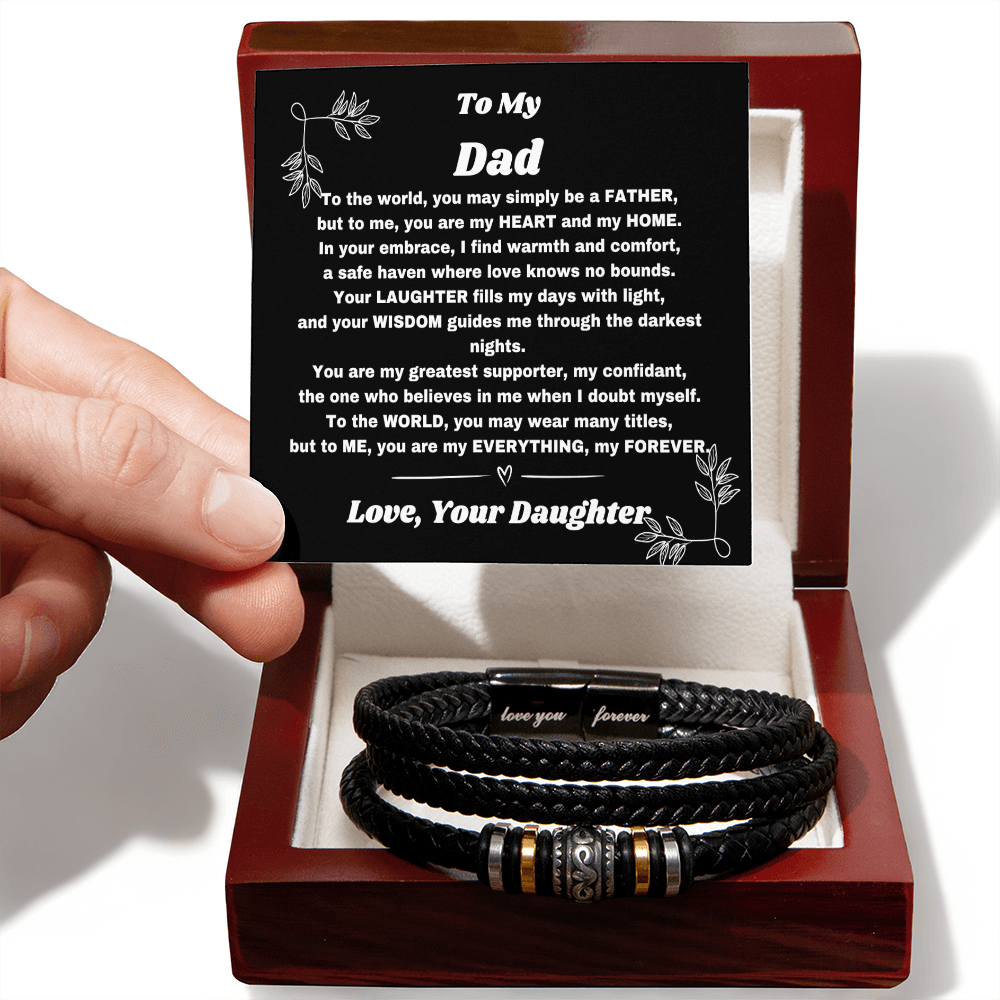 Dad, My Forever Hero: A Meaningful Bracelet and Message - Giulia's Jems