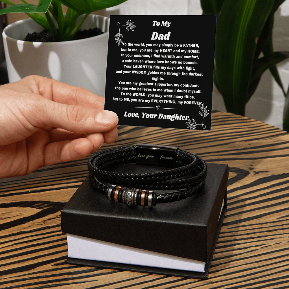 Dad, My Forever Hero: A Meaningful Bracelet and Message - Giulia's Jems