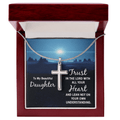 Daughter's Faith: A Shining Cross Necklace with Love & Inspiration - Giulia's Jems