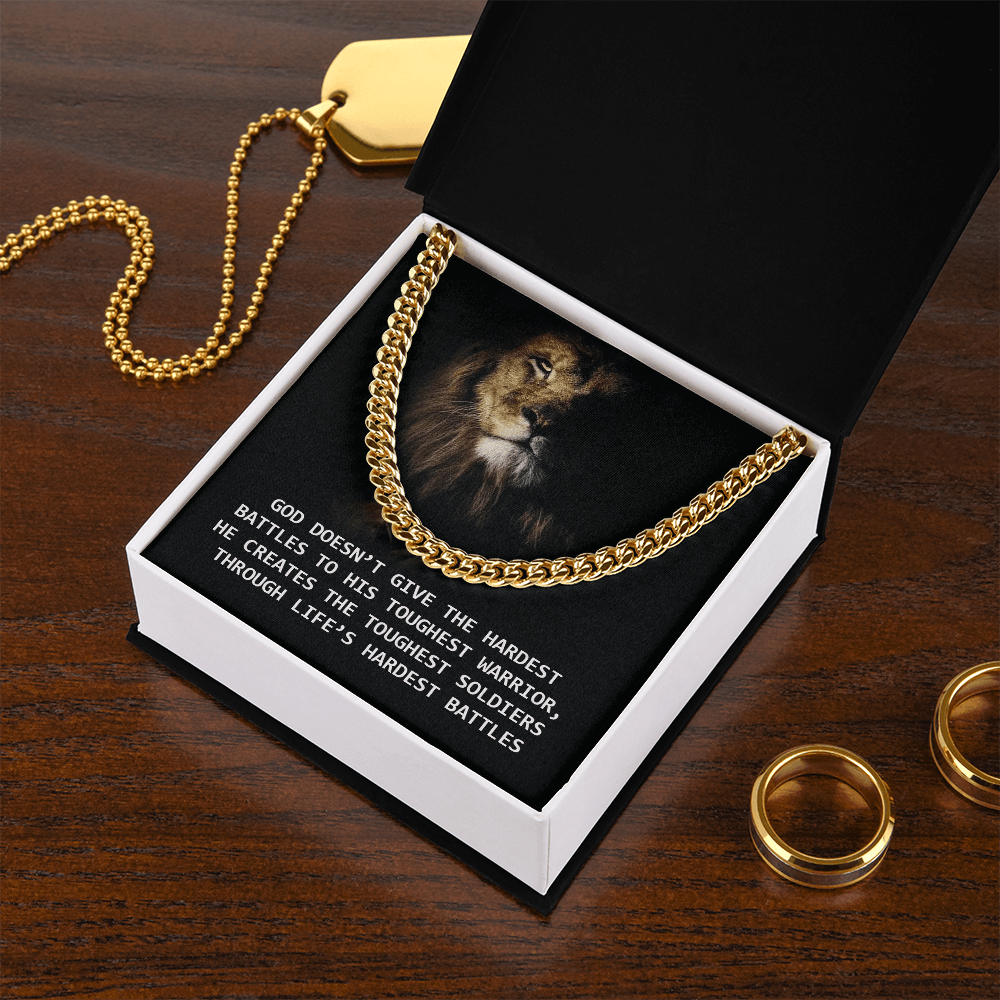 Faith in Style: A Men's Necklace with a Powerful Message" - Giulia's Jems