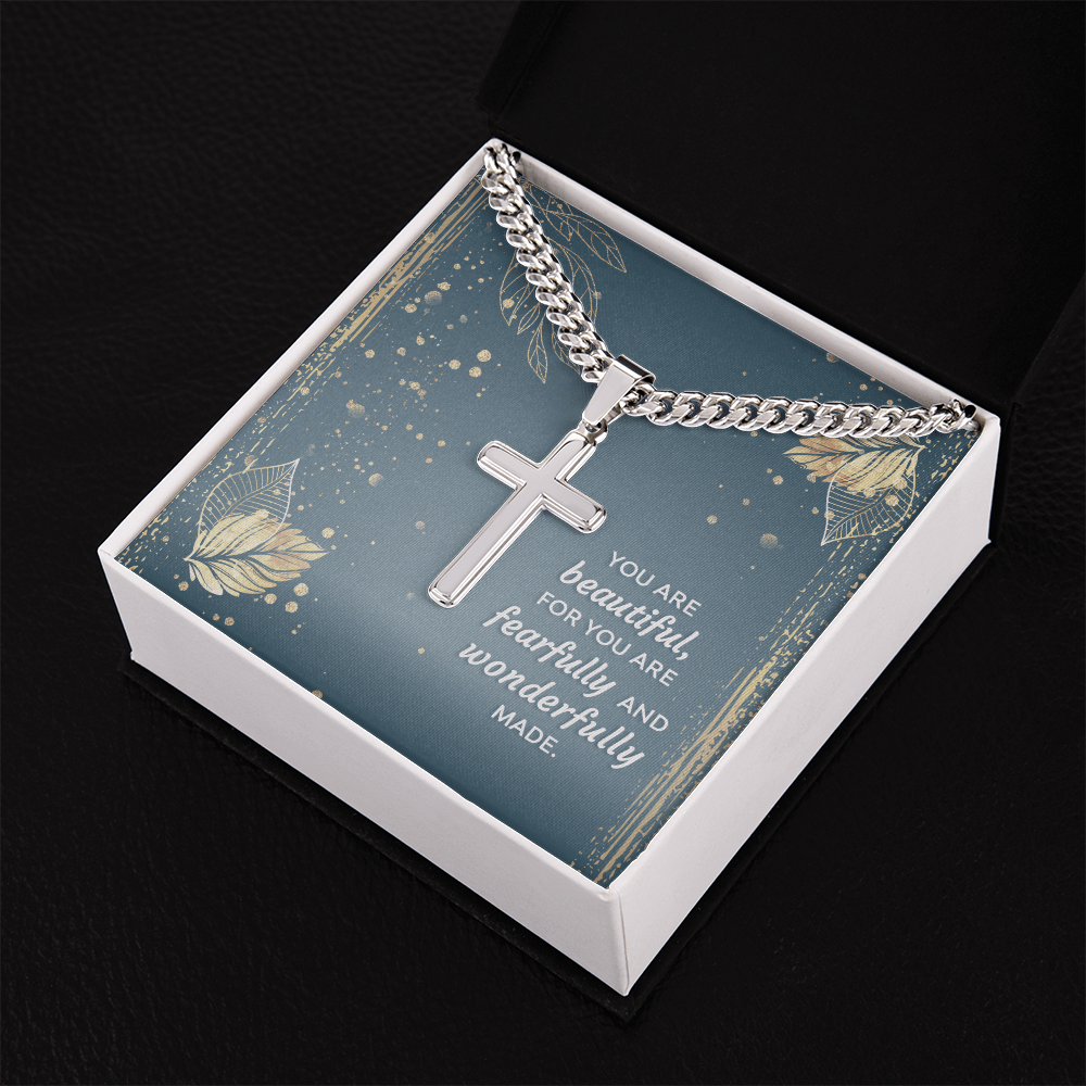 Faithful Moments: Cross Necklace with Heartfelt Message Card - Giulia's Jems