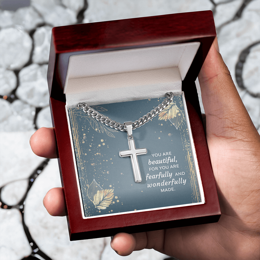 Faithful Moments: Cross Necklace with Heartfelt Message Card - Giulia's Jems