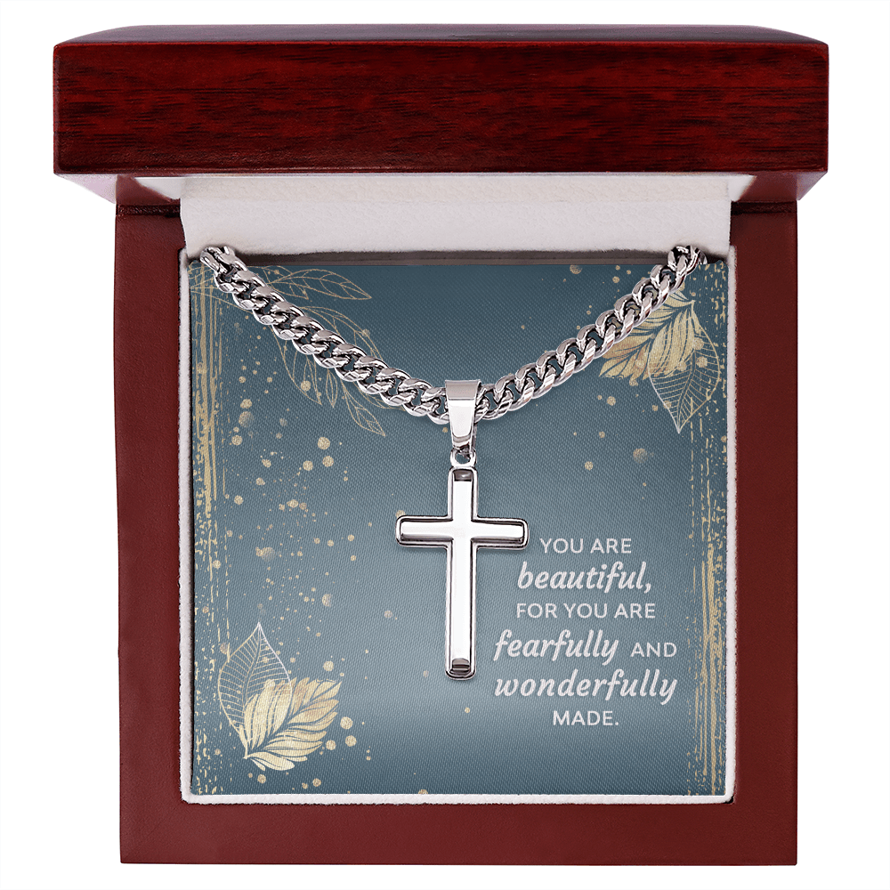 Faithful Moments: Cross Necklace with Heartfelt Message Card - Giulia's Jems