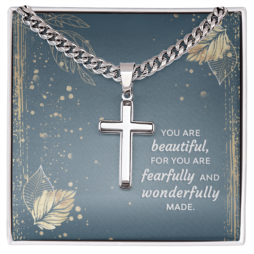 Faithful Moments: Cross Necklace with Heartfelt Message Card - Giulia's Jems
