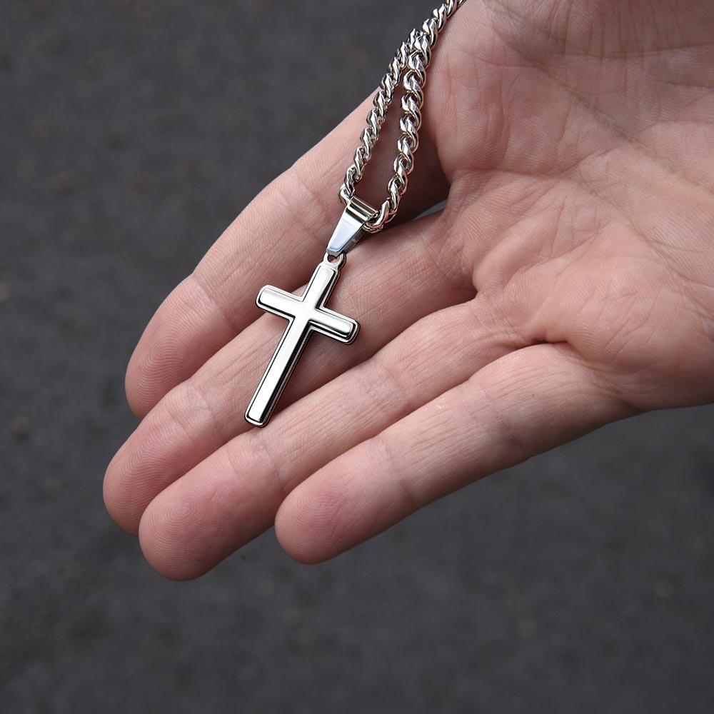 Faithful Moments: Cross Necklace with Heartfelt Message Card - Giulia's Jems