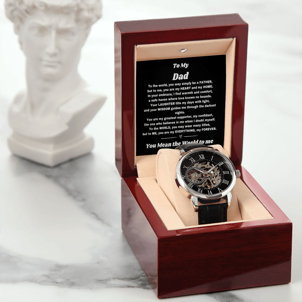 For the Man Who Counts: Custom Watch & Heartfelt Message for Dad - Giulia's Jems
