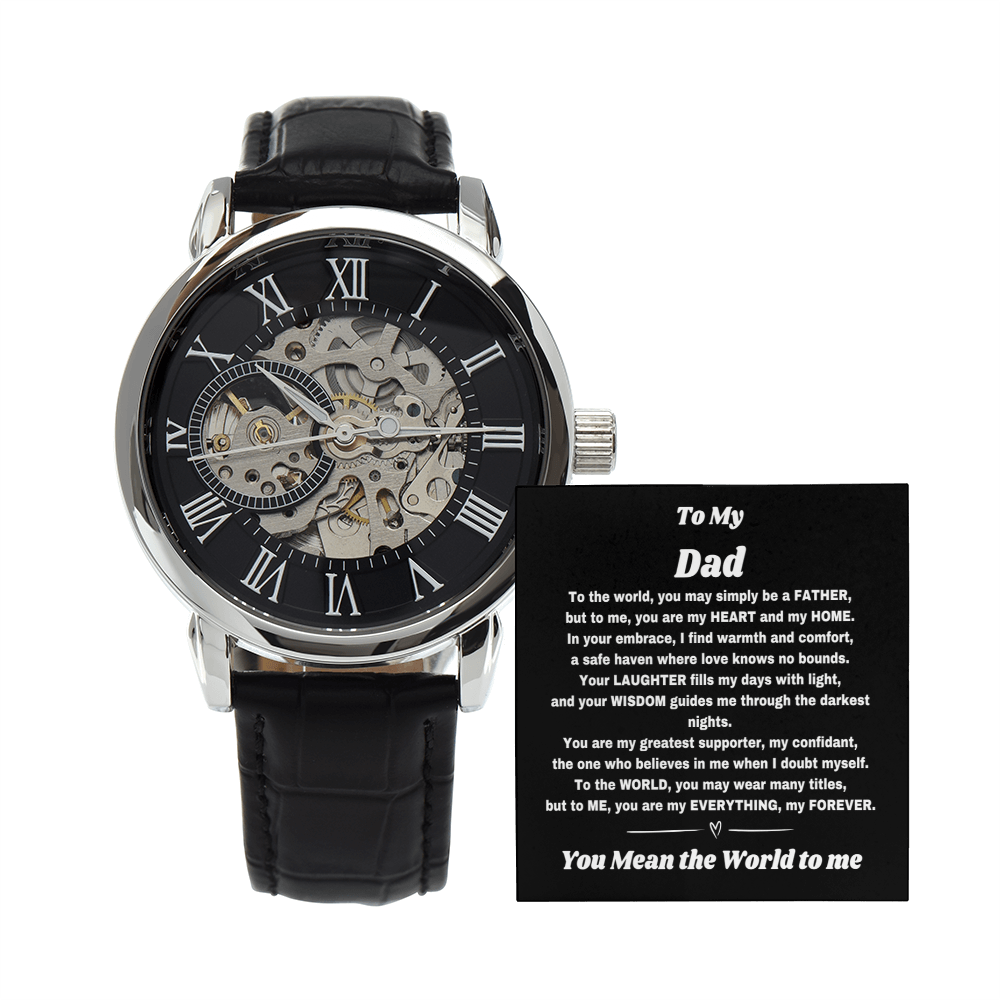 For the Man Who Counts: Custom Watch & Heartfelt Message for Dad - Giulia's Jems