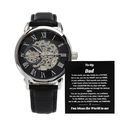 For the Man Who Counts: Custom Watch & Heartfelt Message for Dad - Giulia's Jems