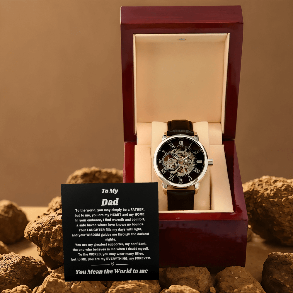 For the Man Who Counts: Custom Watch & Heartfelt Message for Dad - Giulia's Jems
