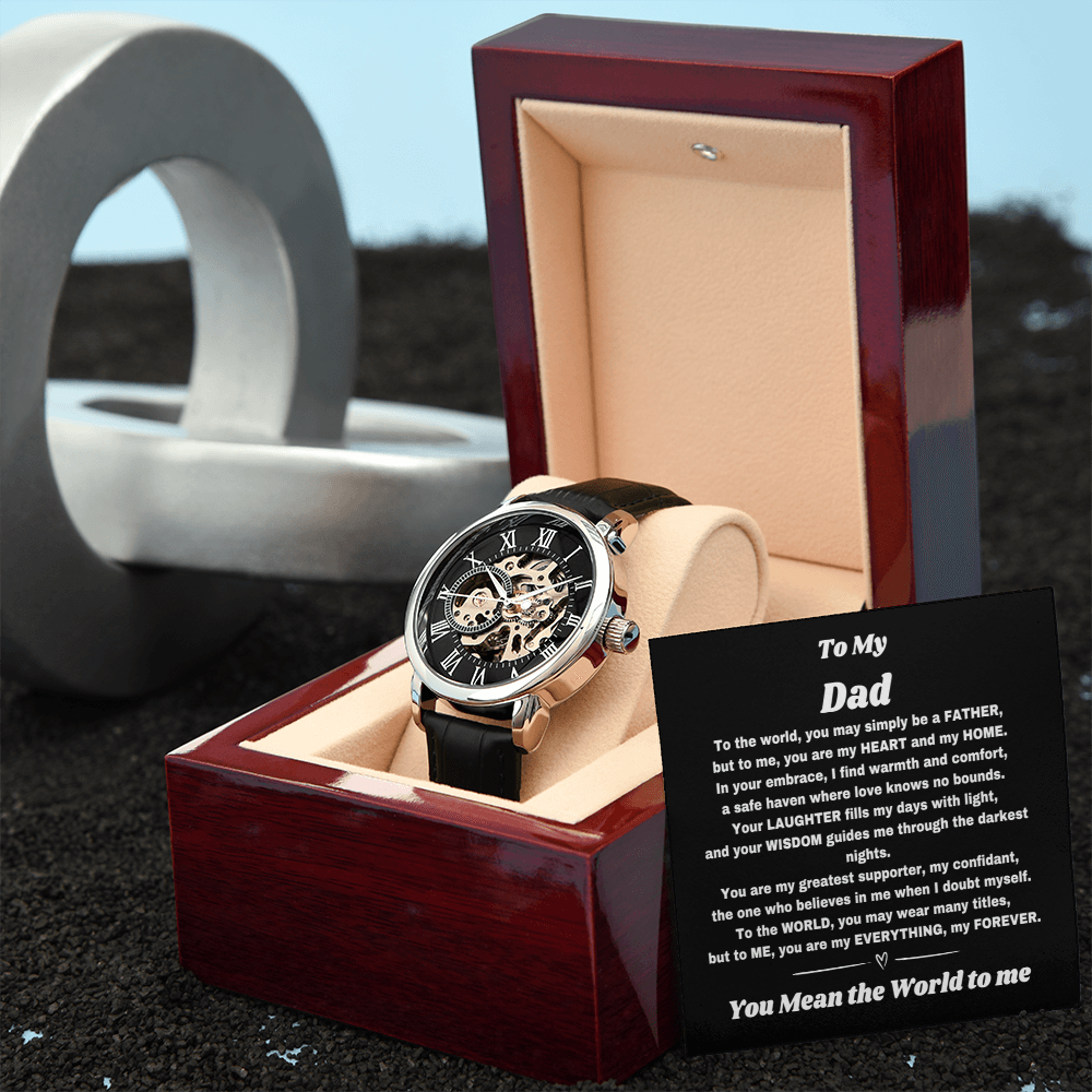 For the Man Who Counts: Custom Watch & Heartfelt Message for Dad - Giulia's Jems