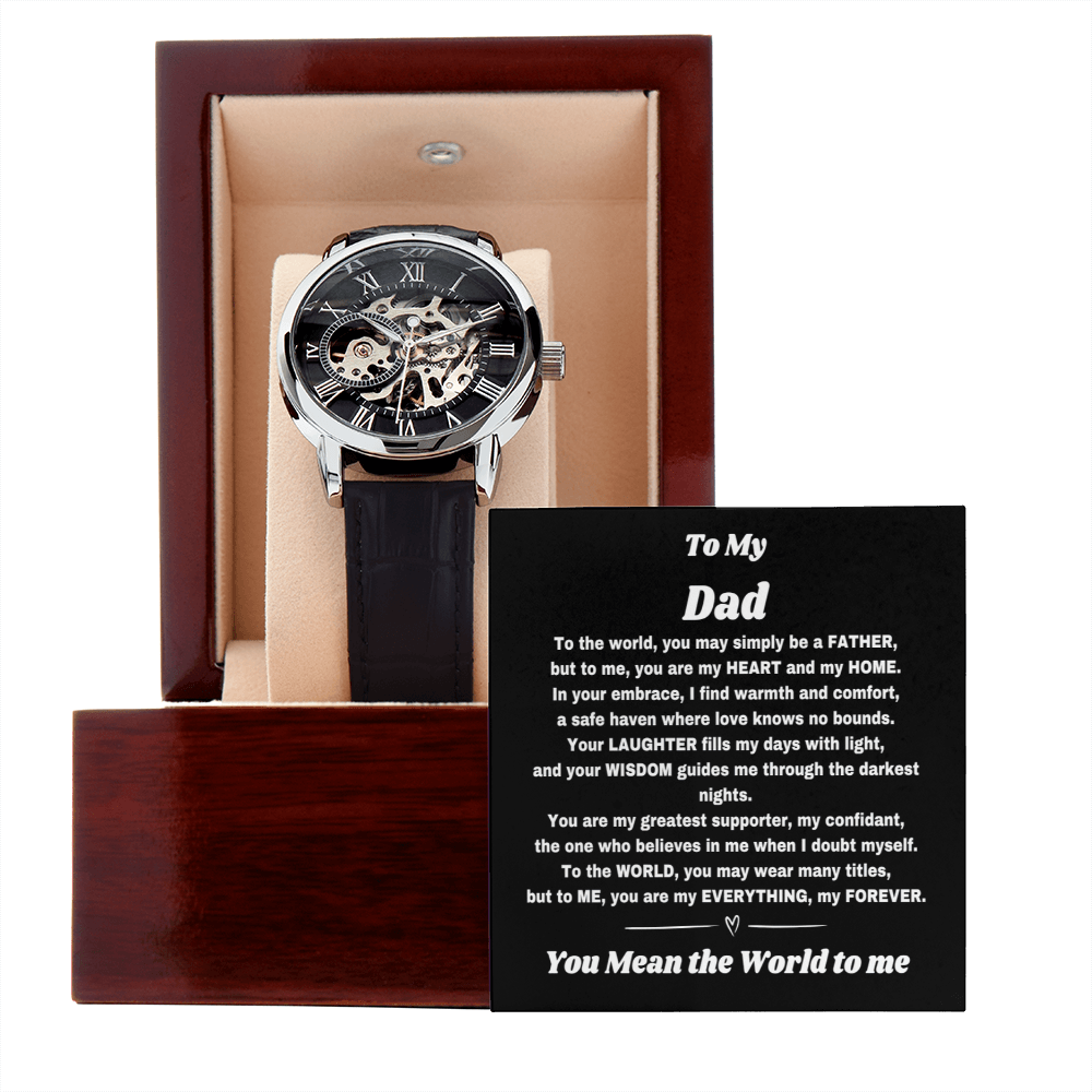 For the Man Who Counts: Custom Watch & Heartfelt Message for Dad - Giulia's Jems