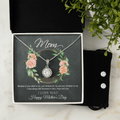 Forever Blessed: A Meaningful Hope Necklace with Earring Set for Mom with a Touching Message - Giulia's Jems