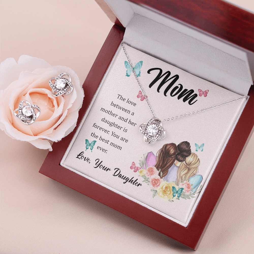 Forever in Your Heart: A Daughter's Love Necklace with Message Card for Mom - Giulia's Jems