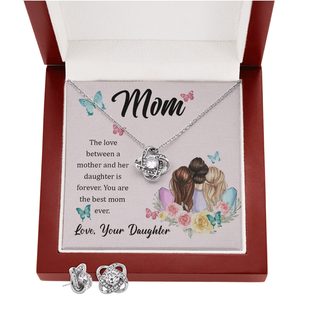Forever in Your Heart: A Daughter's Love Necklace with Message Card for Mom - Giulia's Jems