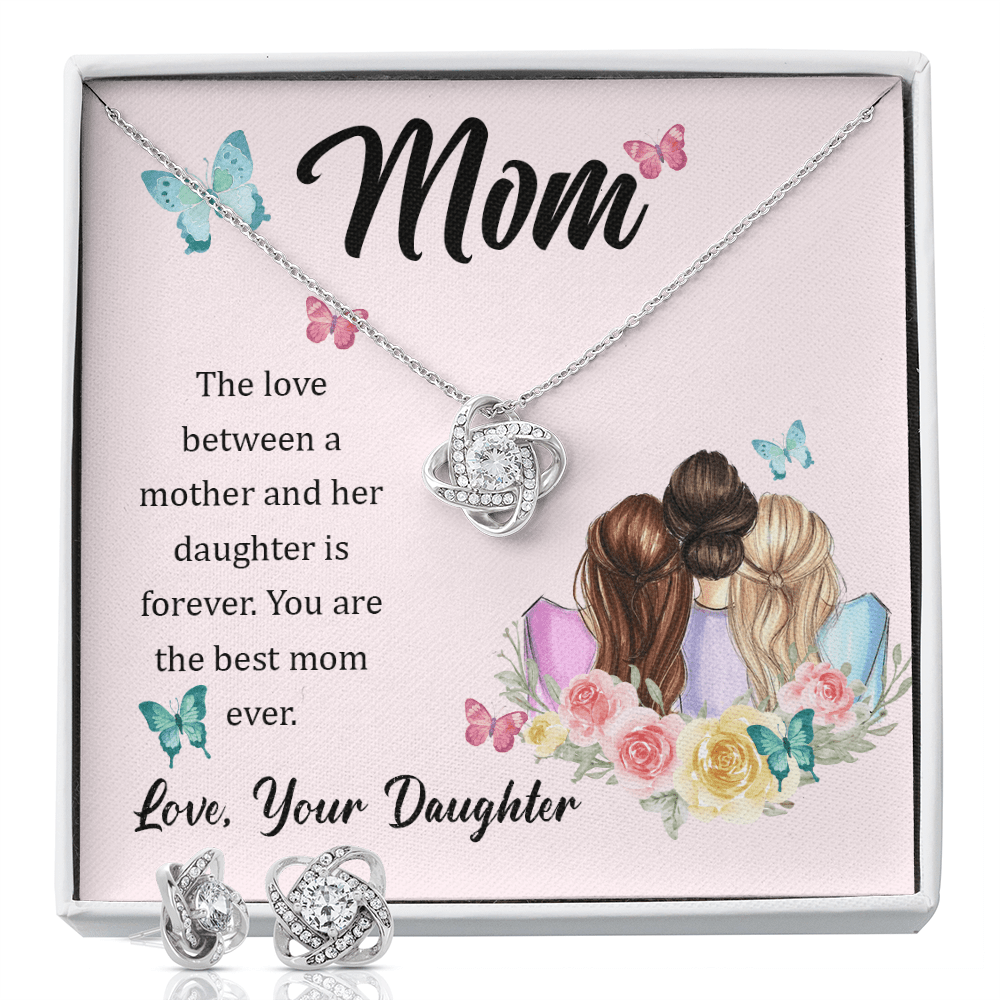 Forever in Your Heart: A Daughter's Love Necklace with Message Card for Mom - Giulia's Jems