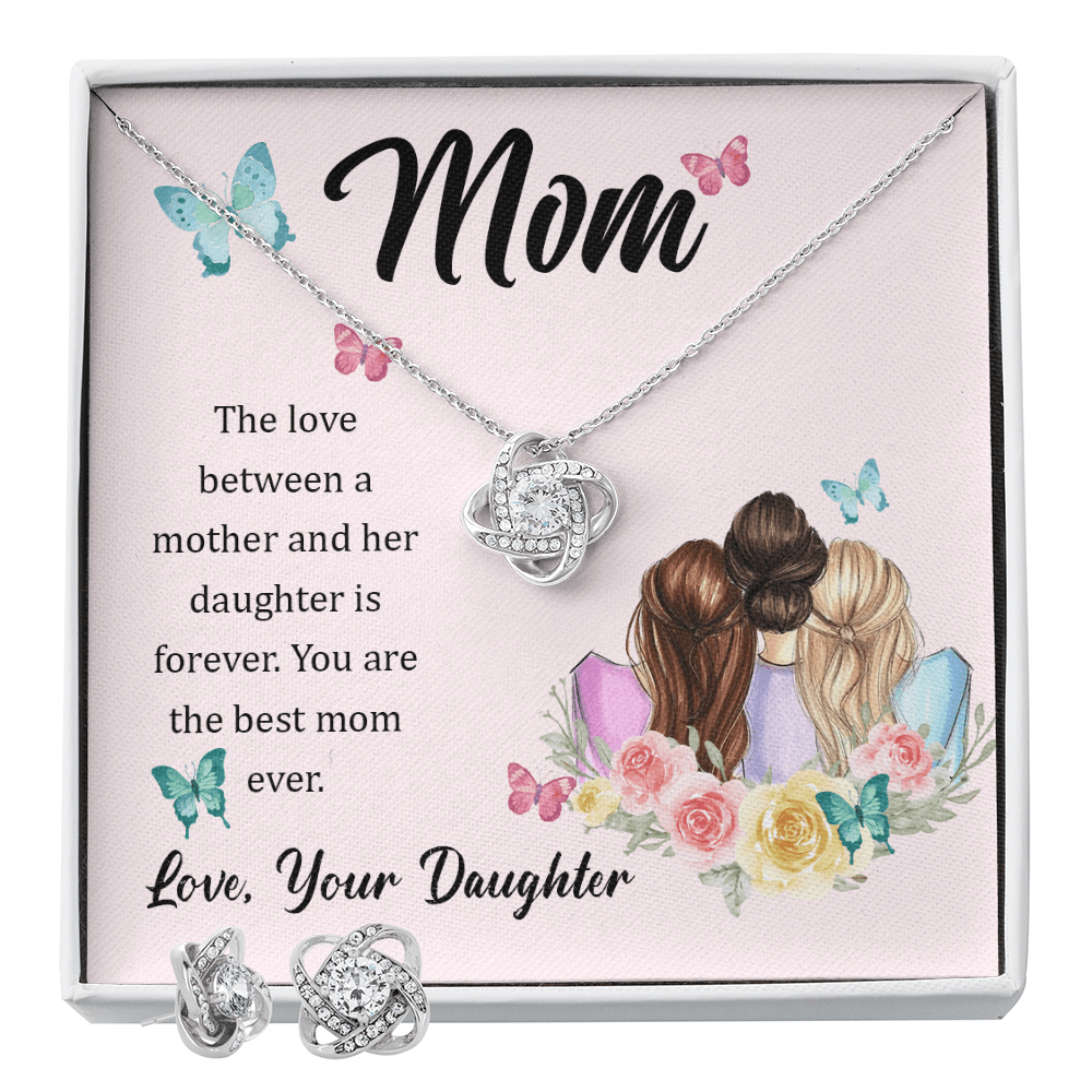 Forever in Your Heart: A Daughter's Love Necklace with Message Card for Mom - Giulia's Jems