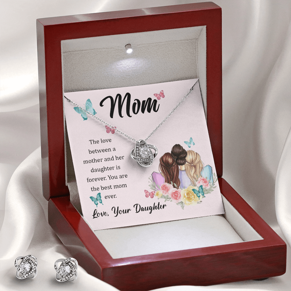 Forever in Your Heart: A Daughter's Love Necklace with Message Card for Mom - Giulia's Jems